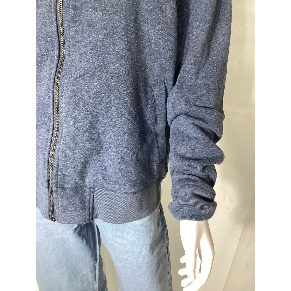 Stitch Fix Hawker Rye Mens Blue Zip-Up Jacket With Pockets & Ribbed Cuffs Size M - Picture 3 of 9